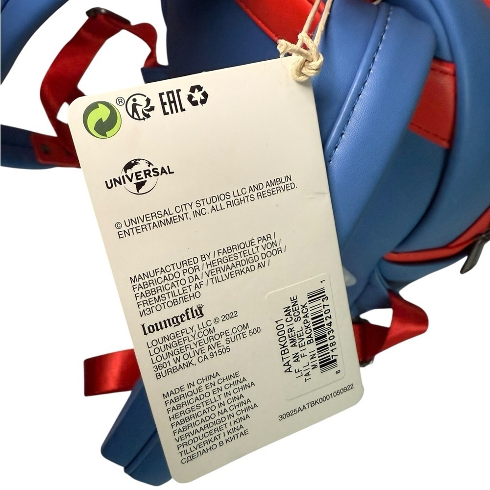 Loungefly An American Tail Fievel Mini Backpack NWT - Picture 6 of 10